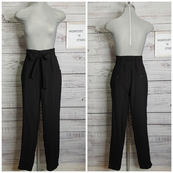 RACHEL Rachel Roy Paperbag Trousers Size 2 - Picture 2 of 13